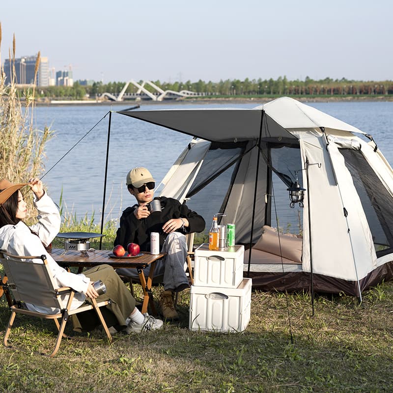 Handheld travel automatic tent for camping, tent for 5-8 persons, full set 3