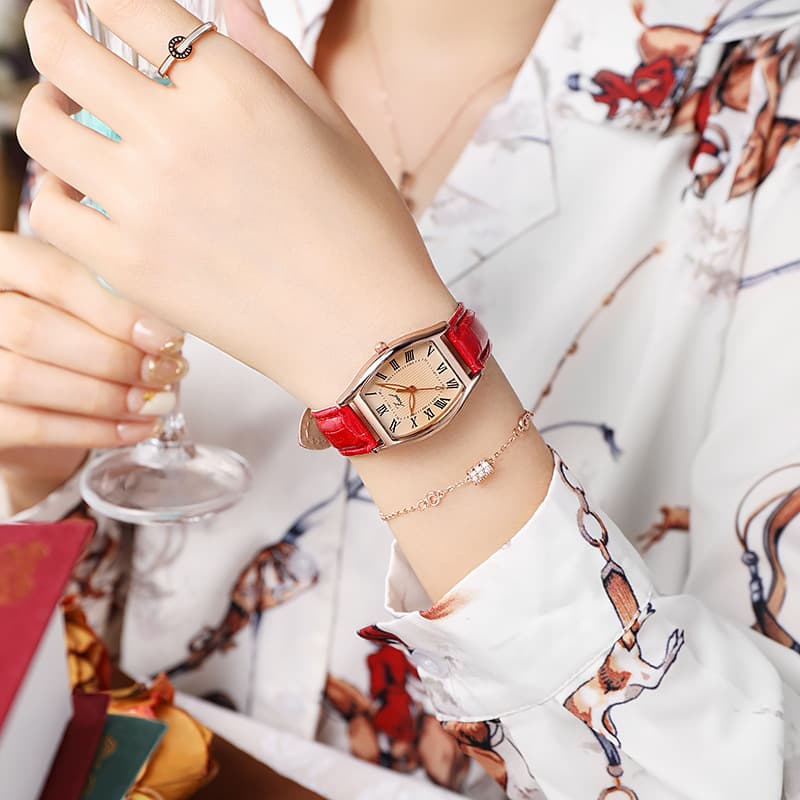 Retro quartz watches, belt, watch, simple and elegant design, (Physicals) 3