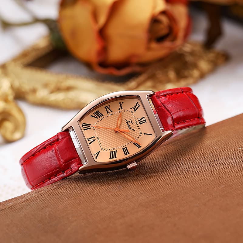 Retro quartz watches, belt, watch, simple and elegant design, (Physicals) 4