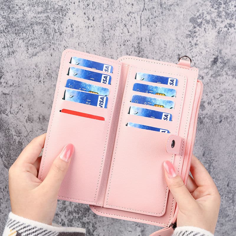 Wallet, shoulder bag, capacious card holder, universal coins, Japanese and Korean 3