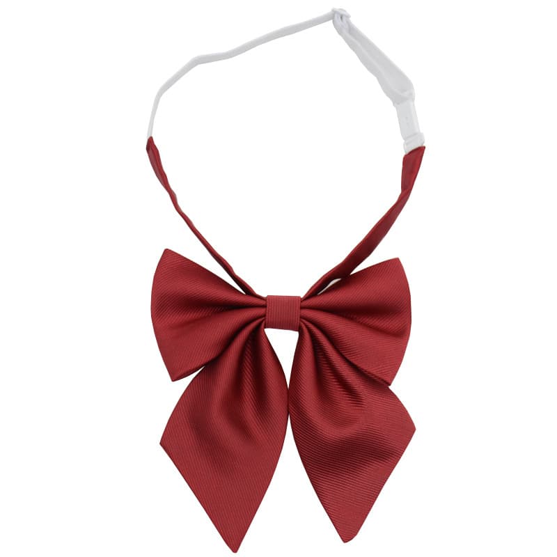 Thin Japanese school skirt with bow, solid color bow tie for students, uniform, accessory, JK style (Japanese school style), Korean style 5