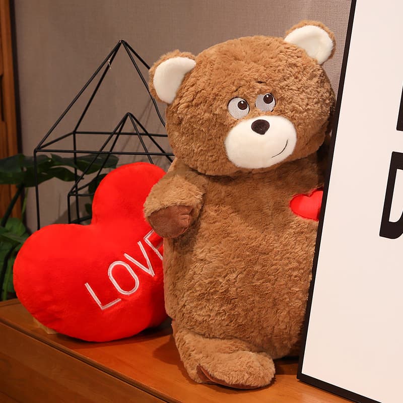 Plush doll, toy, double-sided pillow for St. Valentine's Day, with little bears, Birthday gift 3