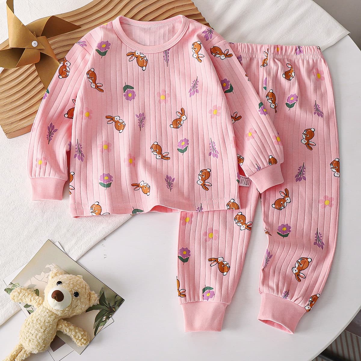 Cotton autumn children's set, pijama for boys, thermal underwear, children's clothing 4