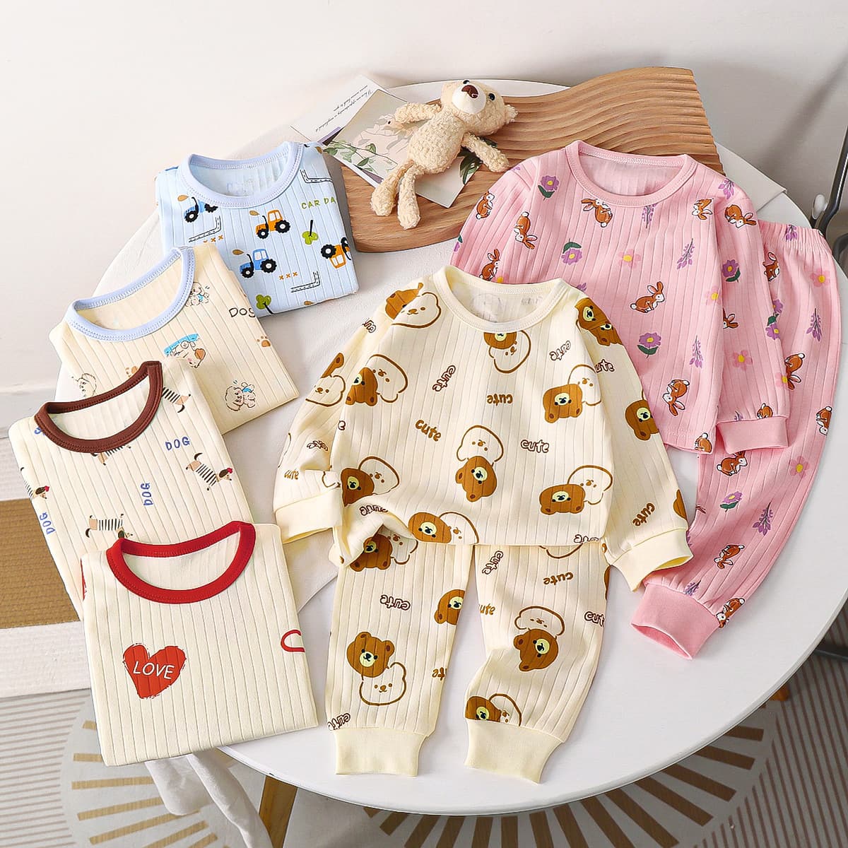 Cotton autumn children's set, pijama for boys, thermal underwear, children's clothing 1