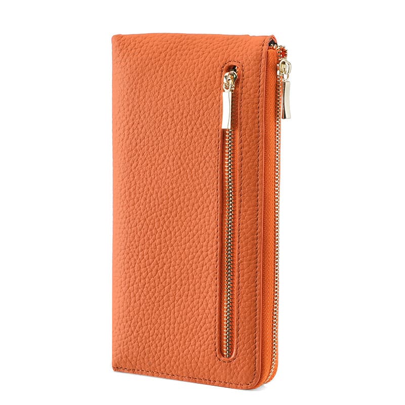 Long wallet, leather coins, shoulder bag, Amazon, genuine leather, anti-theft 5