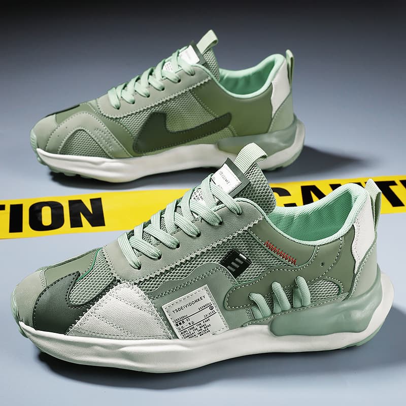 Men's shoes spring breathable 2025 new mesh sports casual running design niche travel dad versatile trendy shoes