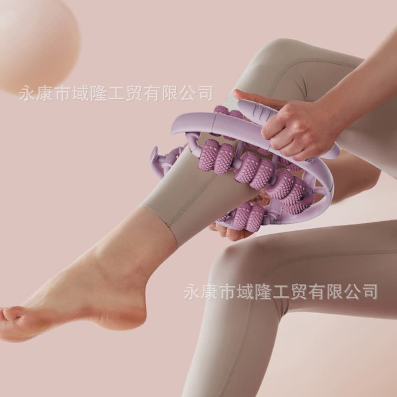 2026 new yoga wheel ring leg clamp roller leg deep muscle relaxation massage equipment fitness sports aid 4