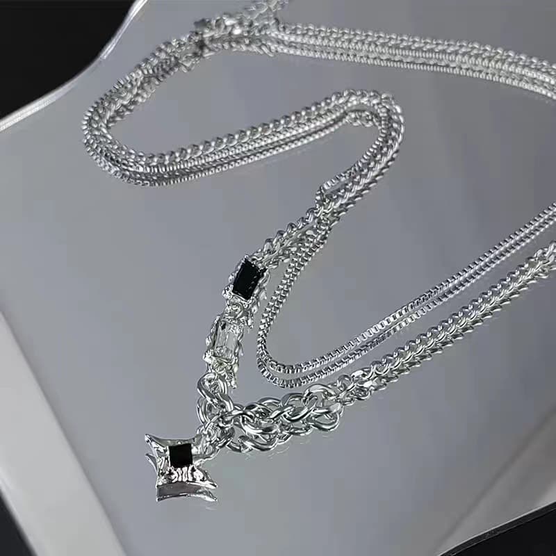 Design necklace hip-hop style, accessory, chain for key bag , trend of season 4