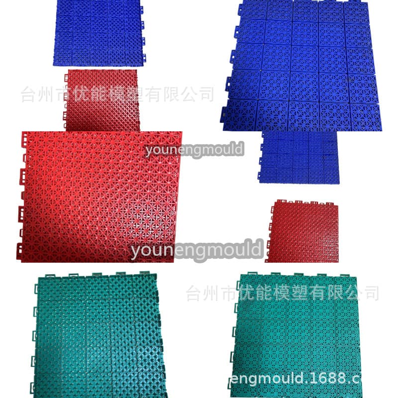 Best Manufacturer of Removable, Easy to Install Garage Floor Tiles Plastic Injection Rubber Car Mat Mold 5