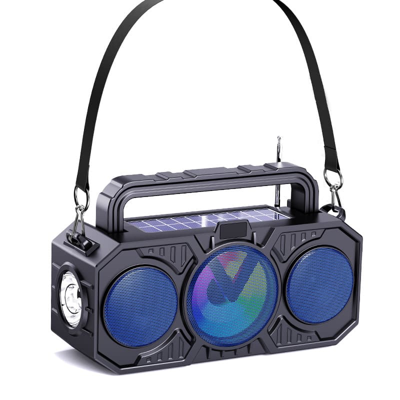 Travel wireless speakers solar-powered, flashlight, bluetooth 2
