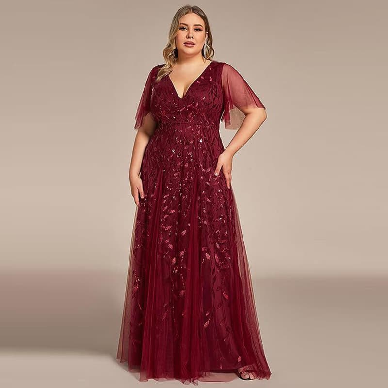 (Cross-border trading), bridesmaid dress, evening dress, European style, plus size, "fish tail" cut, slim fit