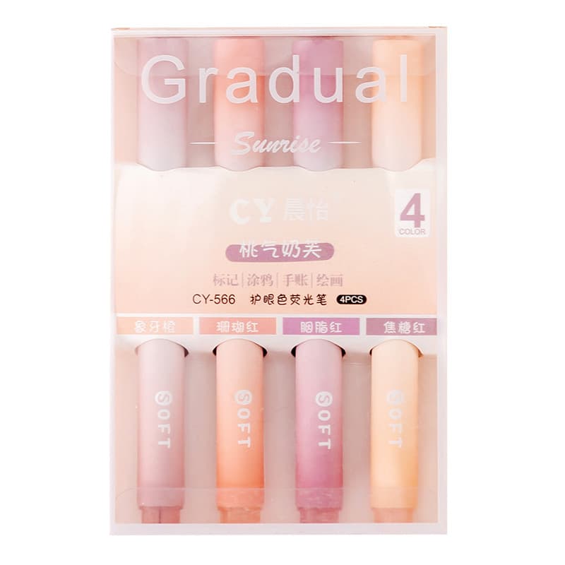 Fluorescence crayons for students, marker, gradient, eyes protection 5