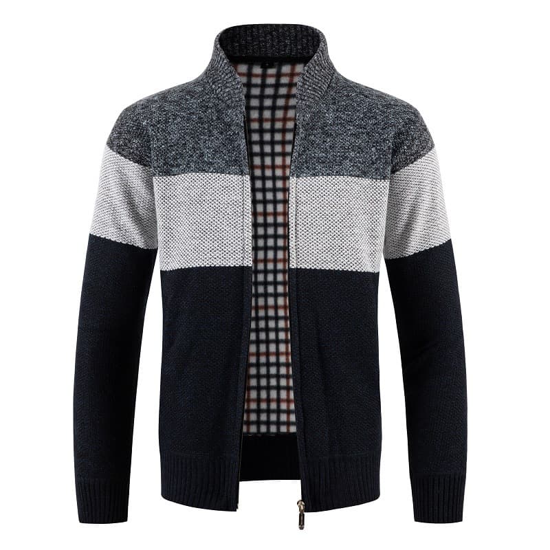(Cross-border trading), demi-season knitted trend sweater, jacket with zipper, cardigan, Korean style 3