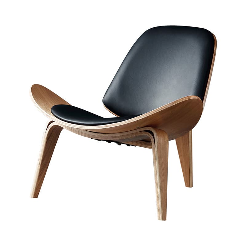 Nordic solid wood INS net red chair creative art designer single sofa chair laughing aircraft chair shell chair 5