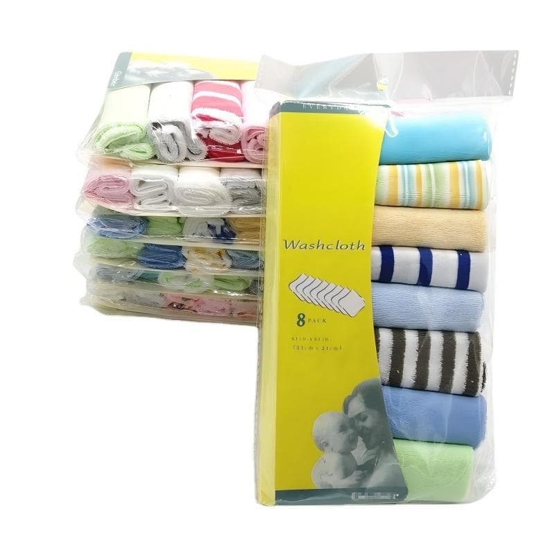 (Cross-border trading), children's handkerchief, eating bib, towel for breastfeeding for new born, 8 pieces 2