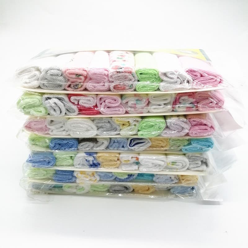 (Cross-border trading), children's handkerchief, eating bib, towel for breastfeeding for new born, 8 pieces 3