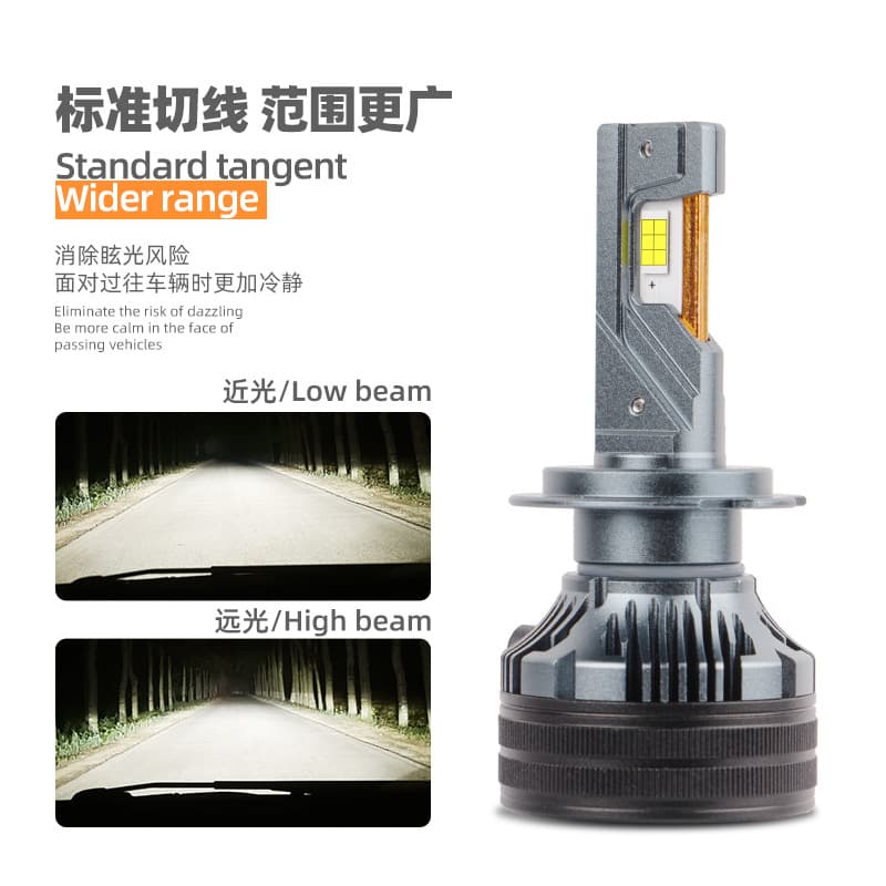 Q7 Three copper pipe cars LED headlights 180W Super bright far -low -light modified H11 laser front light white light H7 car light 2