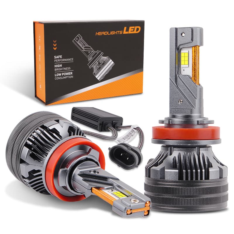 Q7 Three copper pipe cars LED headlights 180W Super bright far -low -light modified H11 laser front light white light H7 car light 1