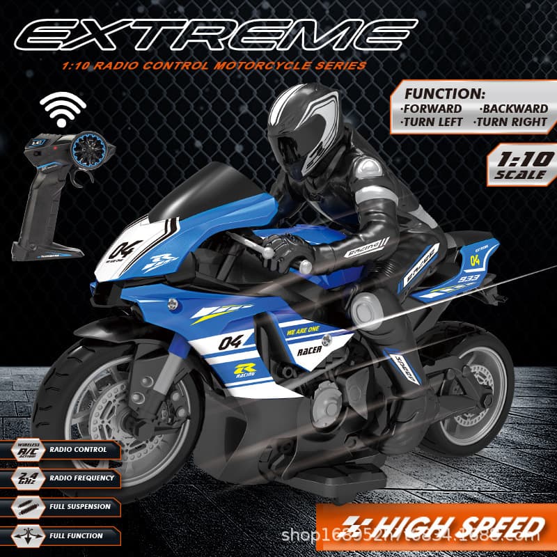 (Cross-border trading), high speed off-road motorcycle, minifigure, toy car, 4G, remote control, Birthday gift 4