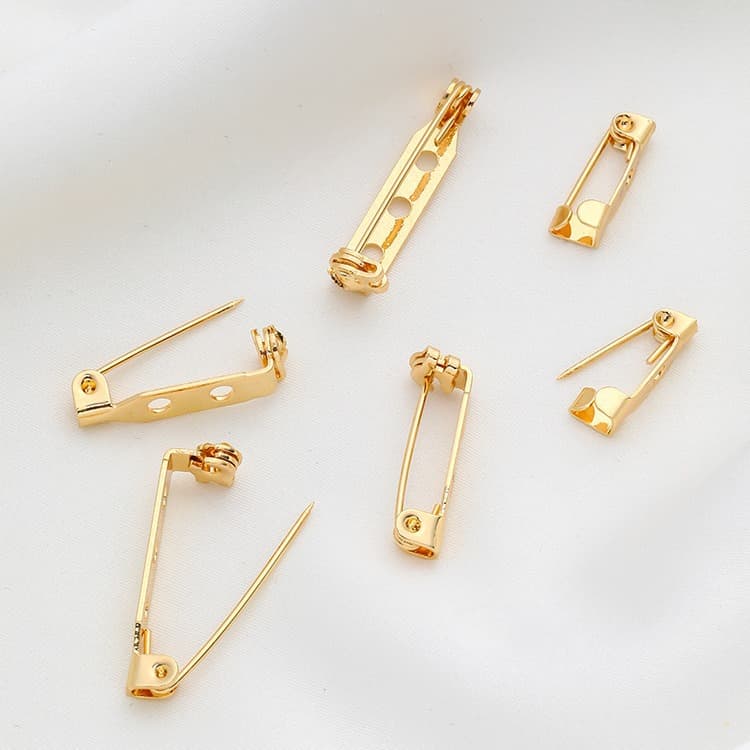 Brooch, pin, accessory, accessories, 14 carat, golden color, DIY 3