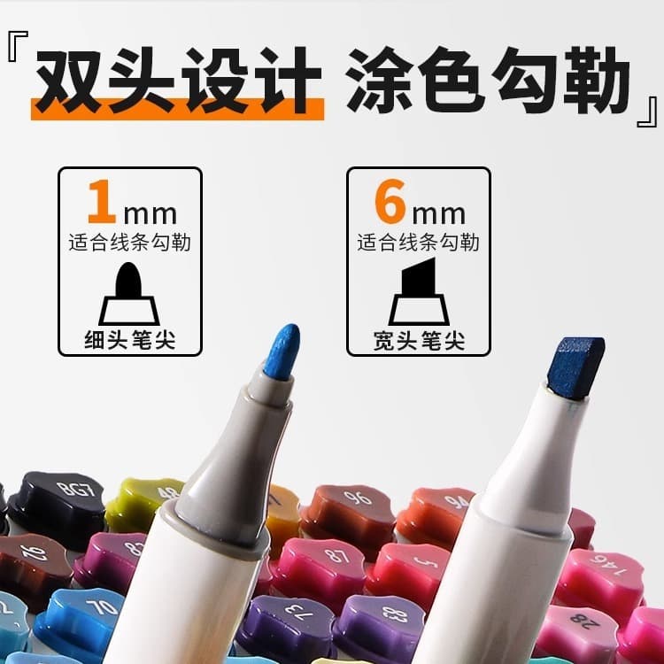Children's safe marker, brush for students, crayons, washable 4