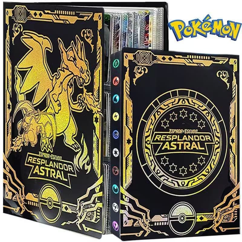 Cross -border Pokémon Jiugong Gold Spreading Collection Back to the back can be installed with 432 cards Pokémon Card Book 2