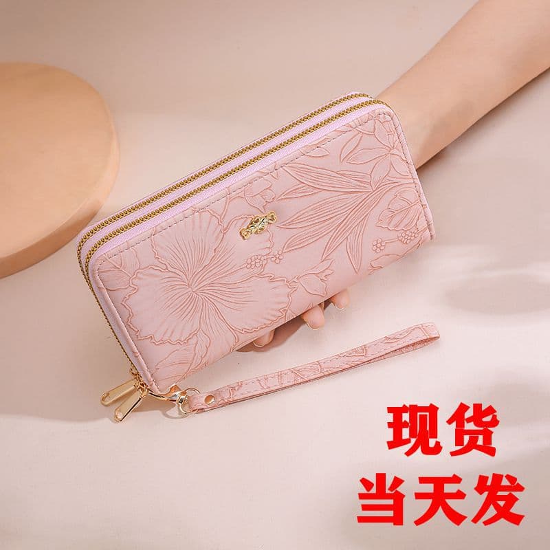 Wallet, fashionable long capacious bag, high-end