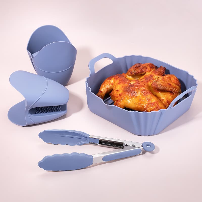 2026 e-commerce new air fryer silicone baking pan AirfryerSiliocnePot air fryer lining 3