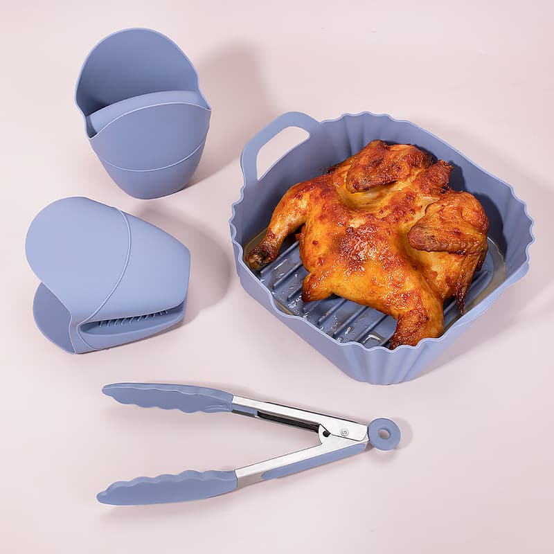 2026 e-commerce new air fryer silicone baking pan AirfryerSiliocnePot air fryer lining 4