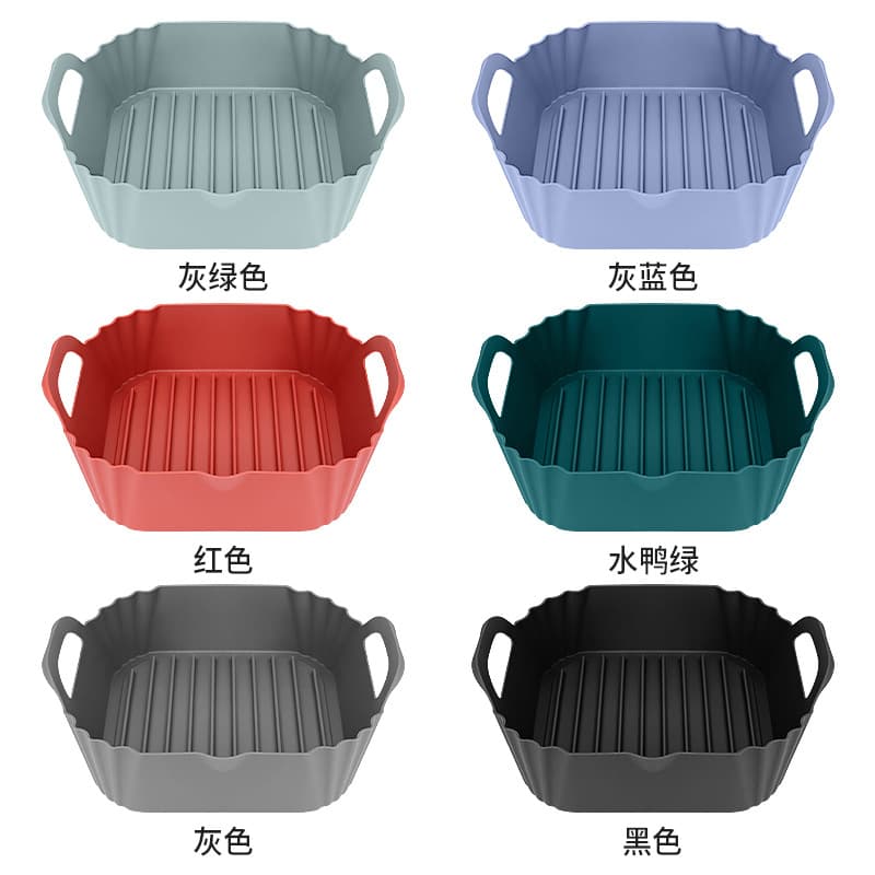 2026 e-commerce new air fryer silicone baking pan AirfryerSiliocnePot air fryer lining 5