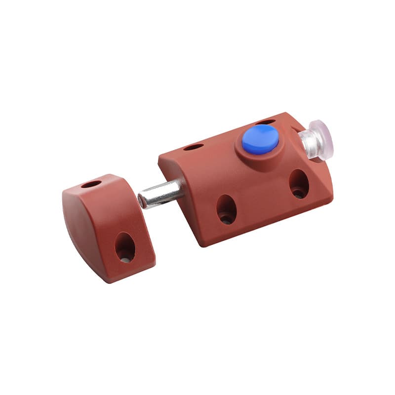瀛雅 Plastic latch cabinet door and window automatic spring latch spring telescopic latch automatic button lock latch 5