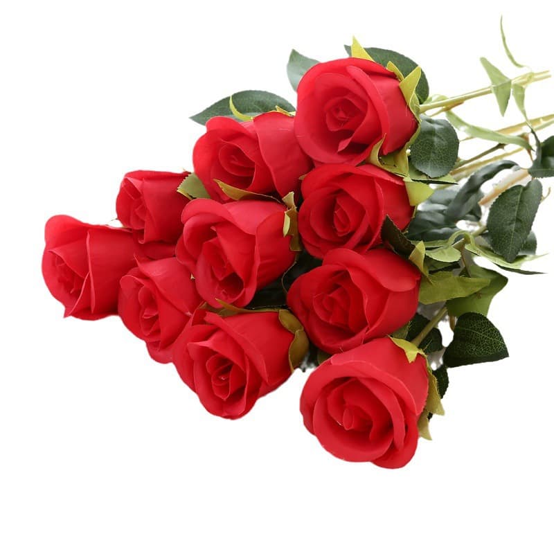Single simulated multi-headed rose flower bouquet wedding wedding decoration artificial flowers photo photography layout props fake flowers 5