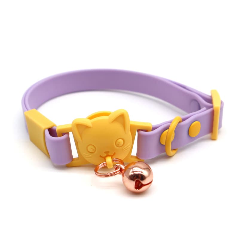 Waterproof choker PVC, adjustable small bell, new collection, pet, cat 5
