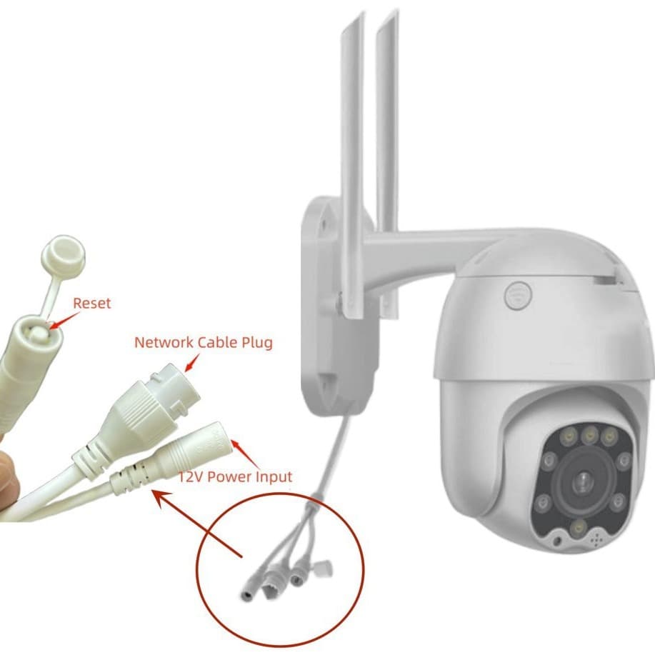Hot Selling Tuya Smart APP Surveillance Camera Wireless WIFI Mobile Phone Remote View Monitor Alexa Infrared 3
