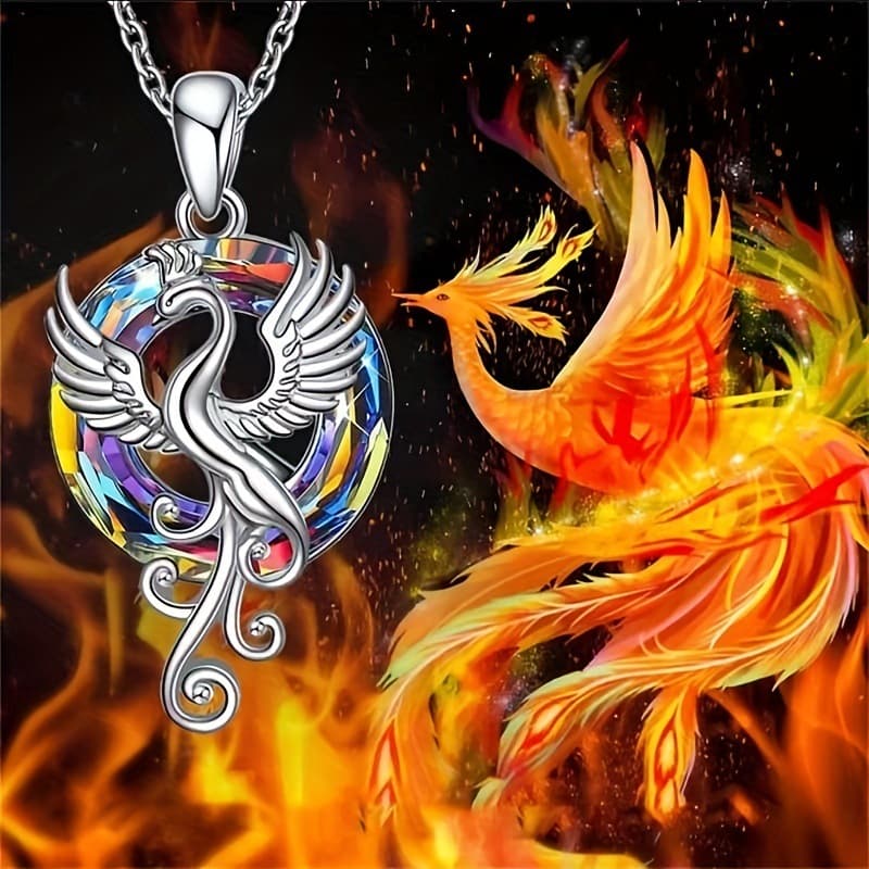 (Cross-border trading), Phoenix, colorful pendant, necklace, new collection 2