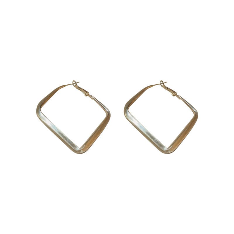 Fashionable geometric universal earrings, simple and elegant design, internet celebrity 5