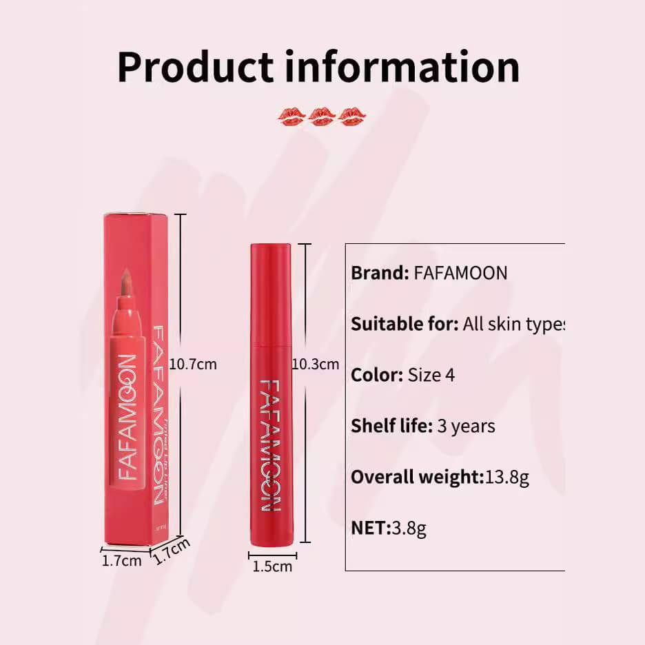 (Cross-border trading), matte lip pencil, lipstick, lip gloss, does not fade, contouring 4