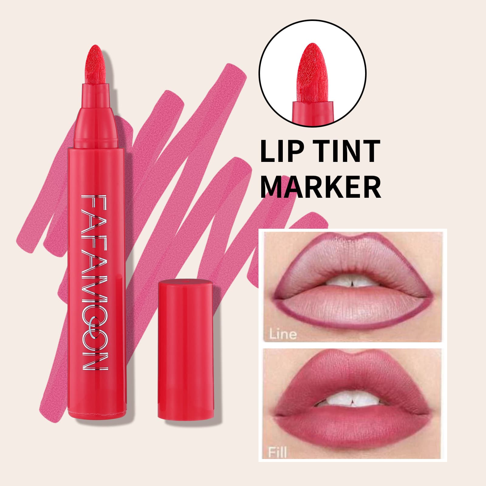 (Cross-border trading), matte lip pencil, lipstick, lip gloss, does not fade, contouring
