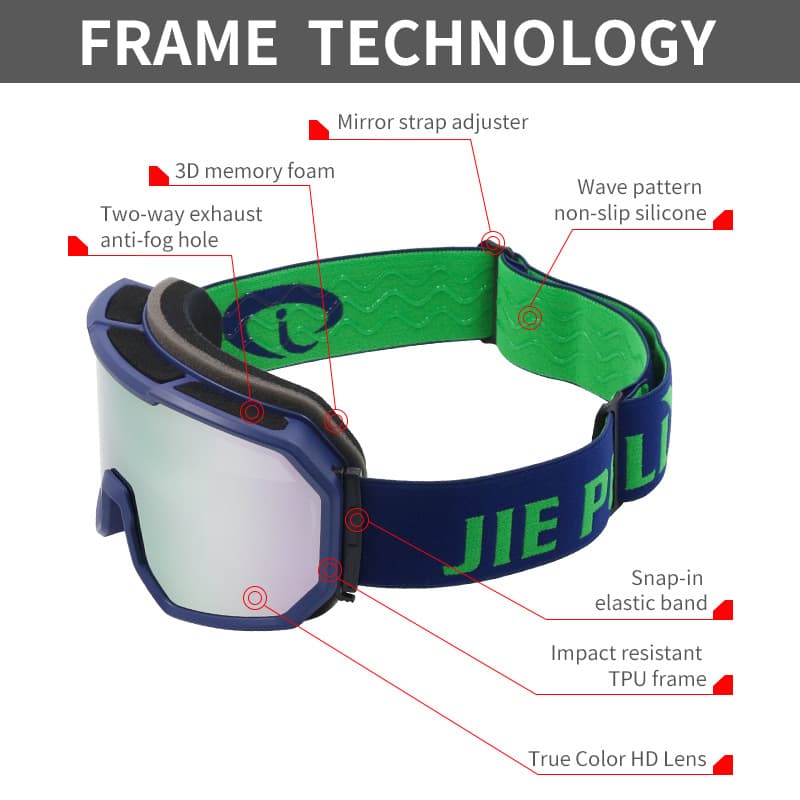 Ski double-layer equipment, glasses anti-fog, (Physicals), Italy 5