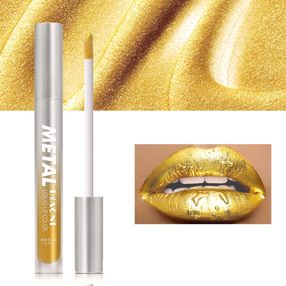 (Cross-border trading), golden lip gloss, eye shadow, waterproof cosmetic lipstick, makeup primer, lip care 3