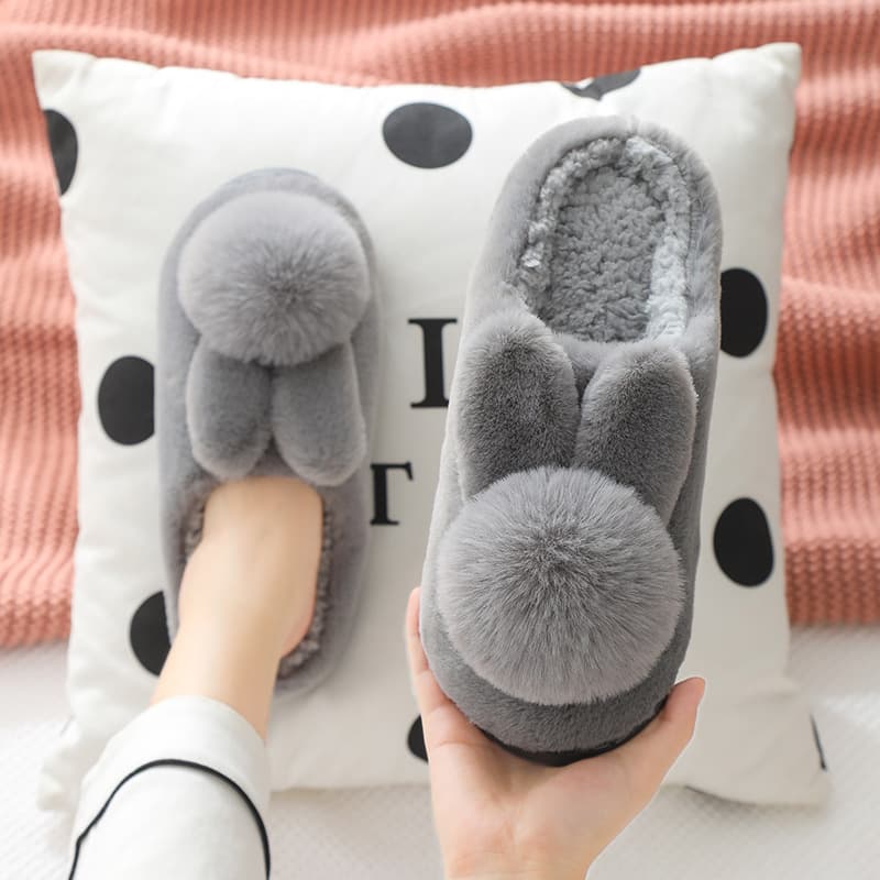 Home winter non-slip three dimensional keep warm women's slippers platform, cute comfortable footwear for pregnant, for beloved, suitable for outdoor wear, closed heel 3