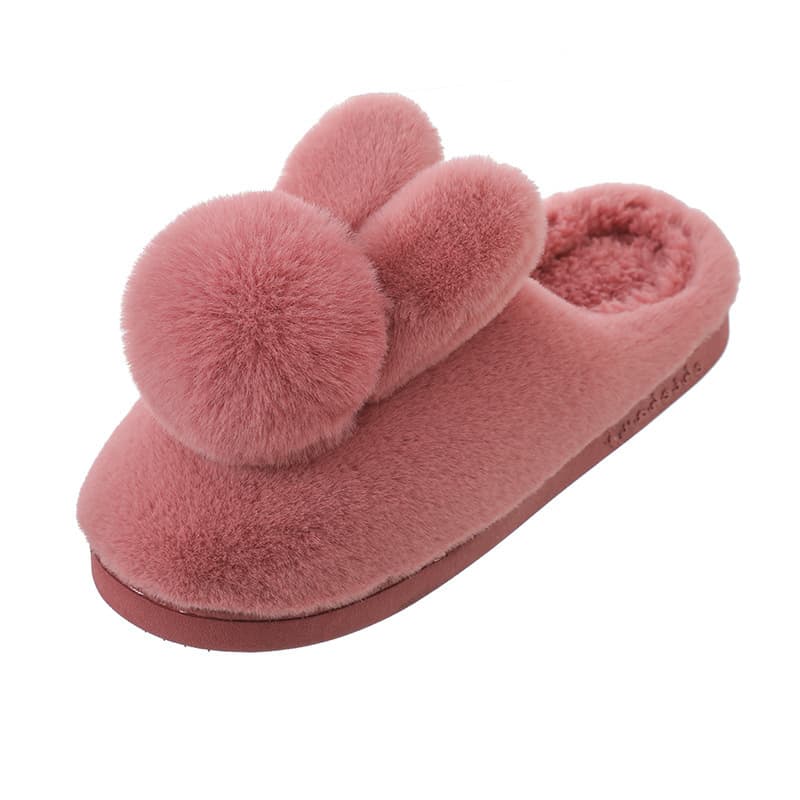 Home winter non-slip three dimensional keep warm women's slippers platform, cute comfortable footwear for pregnant, for beloved, suitable for outdoor wear, closed heel 5