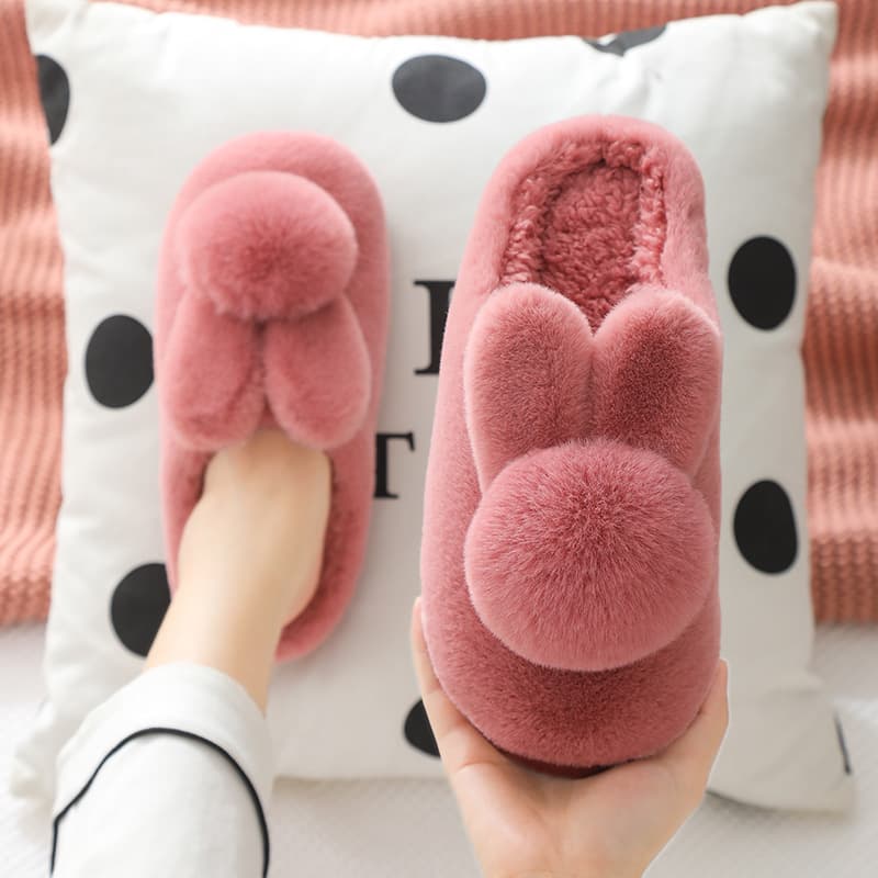 Home winter non-slip three dimensional keep warm women's slippers platform, cute comfortable footwear for pregnant, for beloved, suitable for outdoor wear, closed heel 1