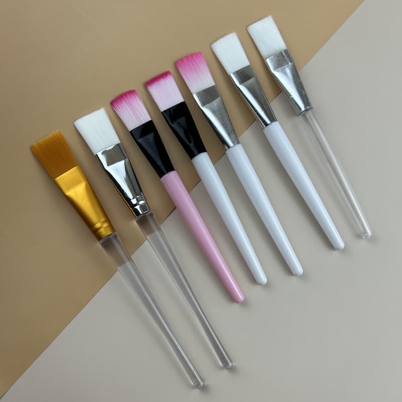 Face mask, brush, soft cosmetic foundation