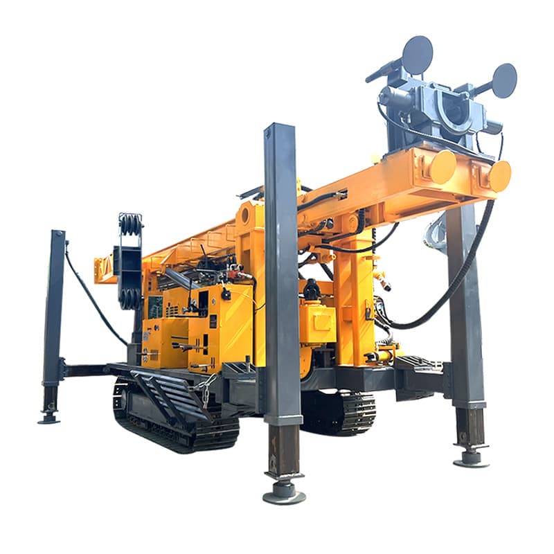 Kilometer Hydraulic Water Well Drilling Rig Crawler Pneumatic Water Well Drilling Rig 800 Meter Engineering Water Well Drilling Equipment 5