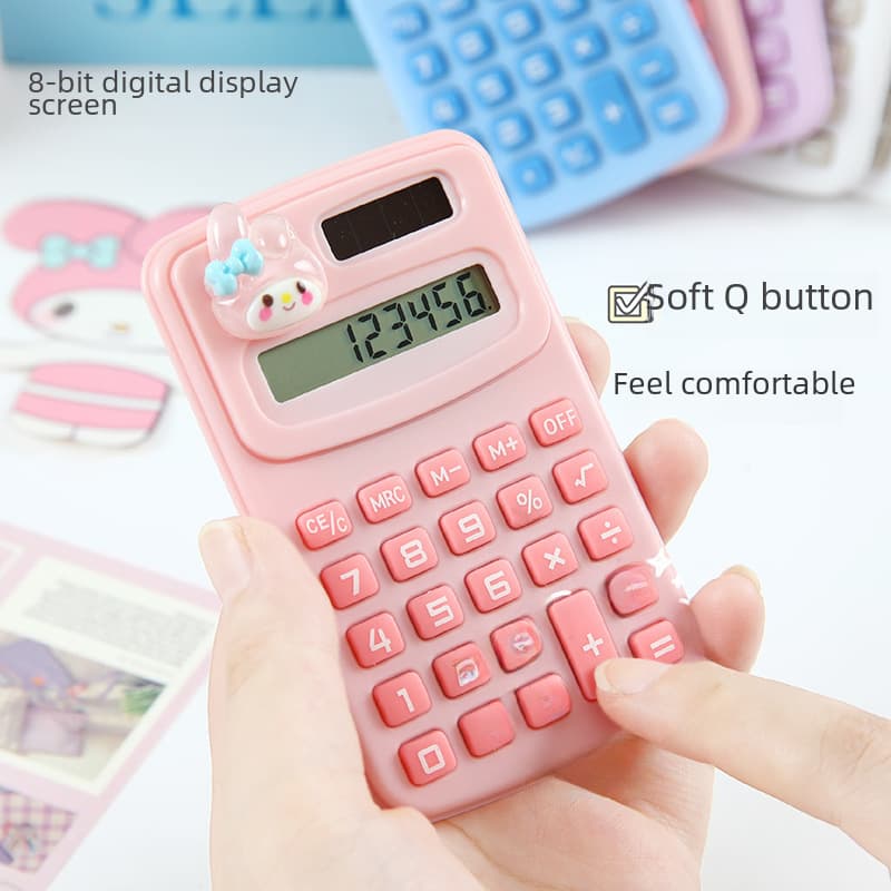 Cartoon Cute High Value Calculator Portable Mini Student Computer Candy Color Silent Calculator Wholesale 4