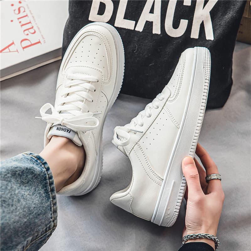 Summer breathable universal white sports white shoes for students, for teenagers, 2023 collection 3