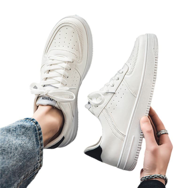 Summer breathable universal white sports white shoes for students, for teenagers, 2023 collection 5
