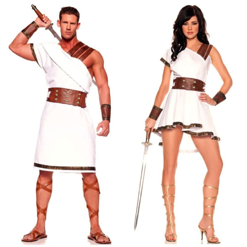 Halloween Ancient Roman King Greek Kings Fighter Clothing Couples Couples Roman Heroes Character Playing Clothing 3