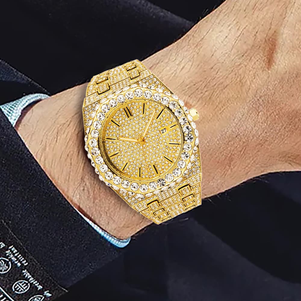 Branded quartz fashionable diamond watch 2